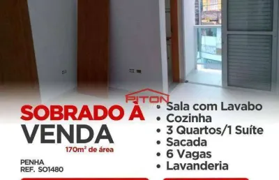 Casa com 3 quartos à venda na Rua Coronel Nilton Braga, 48, Penha, São Paulo