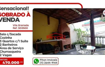 Casa com 3 quartos à venda na Travessa Edgard Oscar Cocker, 4, Vila Granada, São Paulo