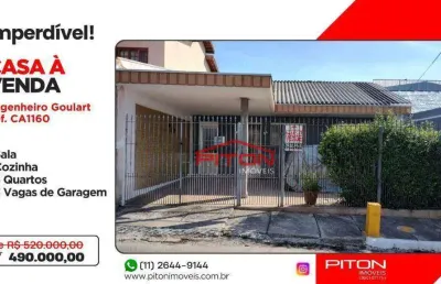 Casa com 3 dormitórios à venda, 113 m² por r$ 490.000,00 - engenheiro goulart - são paulo/sp