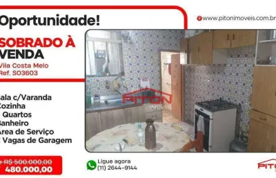 Casa com 3 quartos à venda na Avenida Fortaleza da Conceição, 326, Vila Costa Melo, São Paulo