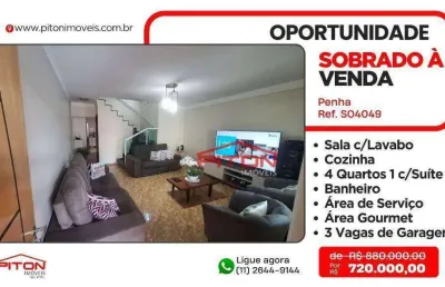 Casa com 4 quartos à venda na Rua Barra do Rio Grande, 14, Penha, São Paulo