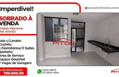 Casa com 3 quartos à venda na Rua Mazagão, 113, Cidade Patriarca, São Paulo
