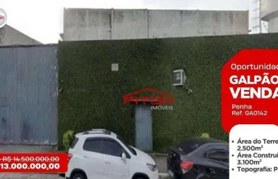 Barracão / Galpão / Depósito com 4 salas à venda na Rua Mercedes Lopes, 1000, Penha, São Paulo