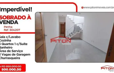 Casa com 3 quartos à venda na Rua Embiruçú, 400, Penha, São Paulo