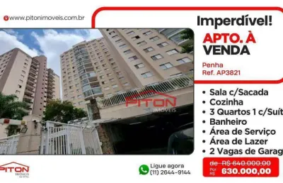 Apartamento com 3 quartos para alugar na Rua Atuaí, 140, Penha, São Paulo
