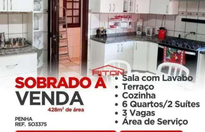 Casa com 6 quartos à venda na Rua Mercedes Lopes, 109, Penha, São Paulo