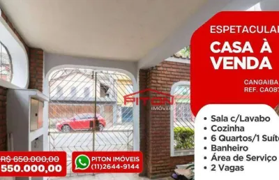 Casa com 6 quartos à venda na Rua Oldhan, 71, Cangaíba, São Paulo