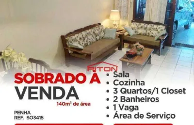 Casa com 3 quartos à venda na Travessa Ascendino Lisboa, 21, Penha, São Paulo