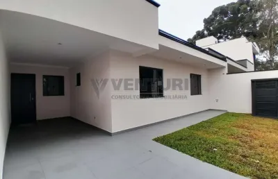 Casa com 3 quartos à venda na rua professora ernestina de macedo souza cortes, 1263, afonso pena, são josé dos pinhais, 80 m2 por r$ 460.000