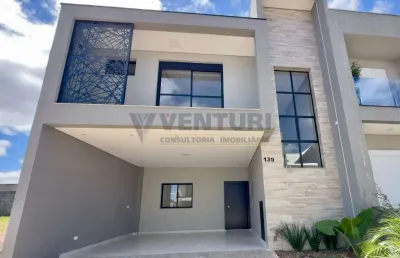 Casa em condomínio fechado com 3 quartos à venda na rua regina stuzinski ramos, 40, costeira, são josé dos pinhais, 140 m2 por r$ 839.000