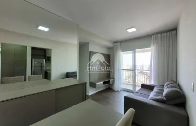 Apartamento mobiliado 2 quartos 1 suite 2 vagas a venda na ponte preta em campinas-sp