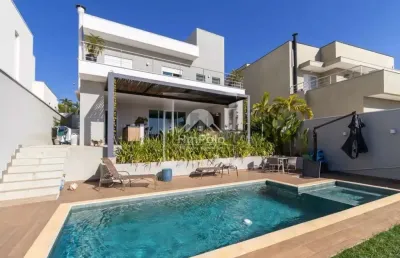 Casa de condomínio com 3 suítes, 5 banheiros, 4 vagas à venda no alphaville em campinas-sp