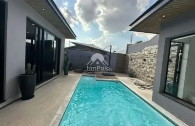 Casa em bolsão de segurança com 4 quartos 3 suítes 5 banheiros 5 vagas a venda em campinas-sp
