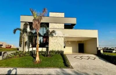 Casa térrea à venda de 3 quartos sendo 3 suítes, 4 vagas de garagem no condomínio santorini em paulínia/sp