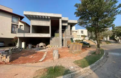Excelente casa em construção de alto padrão à venda no condomínio reserva colonial em valinhos-sp - fase de acabamento