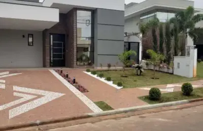 Casa térrea nova com 3 suítes, área gourmet à venda em condomínio de paulínia/sp.