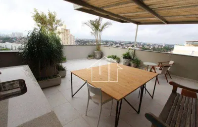 Cobertura porteira fechada com 3 dormitórios à venda, 110 m² por r$ 780.000 - parque industrial - são josé dos campos/sp