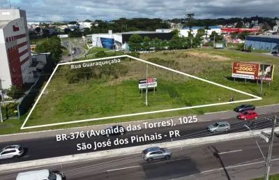 Terreno à venda na rodovia br-376, 1025, águas belas, são josé dos pinhais, 5920 m2 por r$ 11.000.000