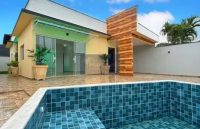 Casa com 3 quartos à venda no balneário califórnia, itanhaém  por r$ 750.000