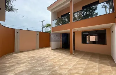 Imperdível oportunidade de adquirir casa em suarão, itanhaém-sp, com 3 quartos, 3 suítes, 2 salas, 4 banheiros, 3 vagas de garagem e 115,00 m² de área.