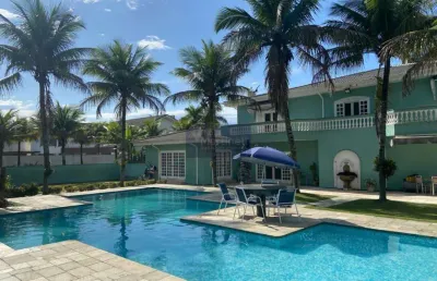 Casa em condomínio fechado com 7 quartos à venda no balneário praia do pernambuco, guarujá , 1095 m2 por r$ 6.500.000