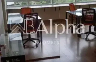 Sala comercial mobiliada para venda no edifício rio negro cyrela em alphaville - sp