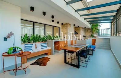 Cobertura duplex para venda no condomínio alpha park em alphaville - barueri - sp