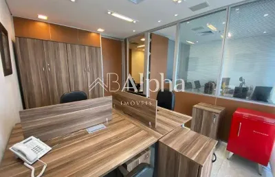 Sala comercial mobiliada a venda no edifício alpha square em alphaville - sp