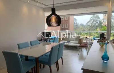 Apartamento mobiliado para venda e locação no condomínio boulervad tamboré em santana de parnaíba - sp
