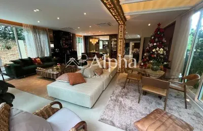 Casa totalmente  mobiliada a venda no residencial alpha plus em barueri - sp