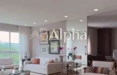 Apartamento semi mobiliado a venda no condomínio the penthouses tamboré em santana de parnaíba - sp
