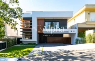 Casa mobiliada para locação e venda no condomínio gênesis 2 em alphaville - sp