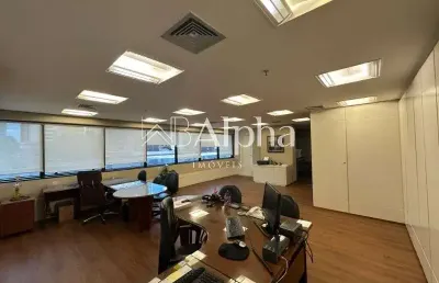 Sala mobiliada para locação no edifício murano em alphaville - sp