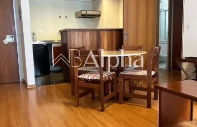 Apartamento mobiliado para locação e venda no condomínio l'etoile em alphaville - sp