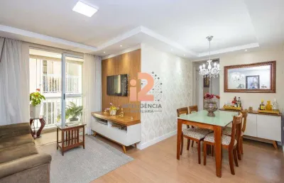 Apartamento à venda em curitiba, novo mundo, com 2 quartos, com 73.61 m²