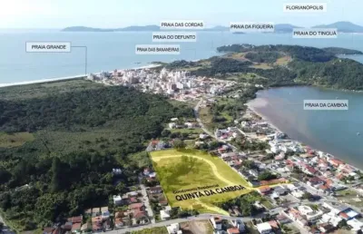 Terreno em condominio fechado em gov celso ramos - lo1768