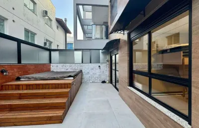 Apartamento com 3 quartos à venda na do ipê roxo, 80, praia de palmas, governador celso ramos por r$ 2.169.000
