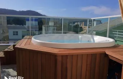 Cobertura com 3 quartos à venda na rua da felicidade, 60, praia de palmas, governador celso ramos por r$ 1.099.000
