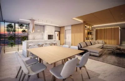 Apartamento com 4 quartos à venda na rua deputado heitor alencar furtado, 3050, cidade industrial, curitiba por r$ 4.869.086