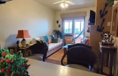 Apartamento 01 dorm e meio à venda no bairro capão novo com 55 m² de área privativa - 1 vaga de garagem