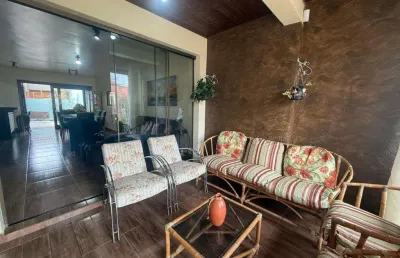 Sobrado 2 dorm e meio à venda no bairro capão novo com 126 m² de área privativa - 1 vaga de garagem