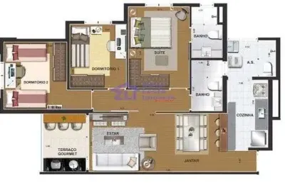 Apartamento com 3 dormitórios à venda, 77 m² por r$ 797.120,00 - alto da mooca - são paulo/sp