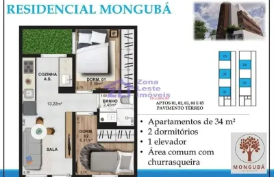 Apartamento à venda, 34 m² por r$ 250.000,00 - vila carrão - são paulo/sp