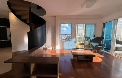 Apartamento cobertura  mobiliado e decorado para venda com 4 suítes no condomínio arts garden vincent na vila oliveira.