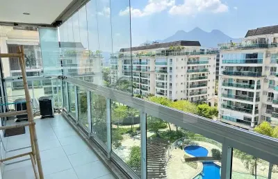 Cobertura com 3 quartos à venda na avenida américas, 3500, barra da tijuca, rio de janeiro, 200 m2 por r$ 2.300.000