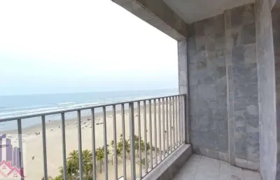 Oportunidade única frente mar 2 quartos  em praia grande!