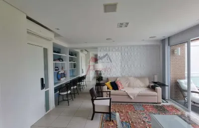 Apartamento duplex com 2 duplex mobiliado e climatizado  em parque enseada, guarujá/sp