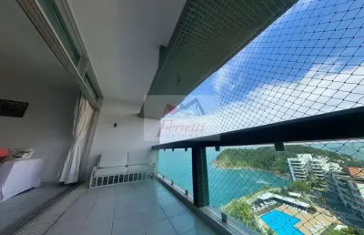 Apartamento com 3 dormitórios  com vista mar à venda na enseada guarujá sp