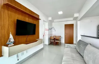 Apartamento com 2 dormitórios pronto a 50 metros da praia dos astúrias, guarujá/sp
