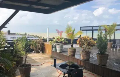 Cobertura de 2 pisos com 455 mts2 , 4 suites,na praia de cabo branco, joão pessoa